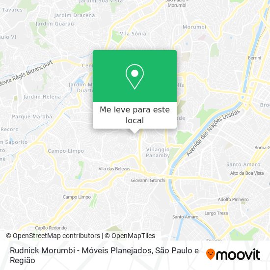 Rudnick Morumbi - Móveis Planejados mapa