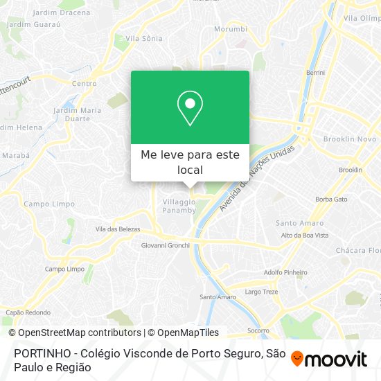 PORTINHO - Colégio Visconde de Porto Seguro mapa