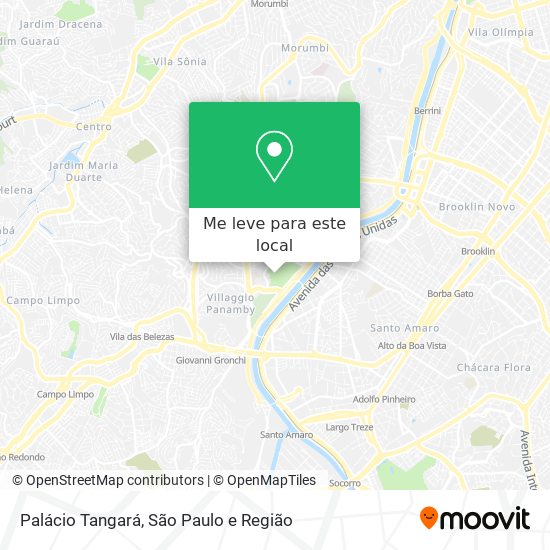 Palácio Tangará mapa