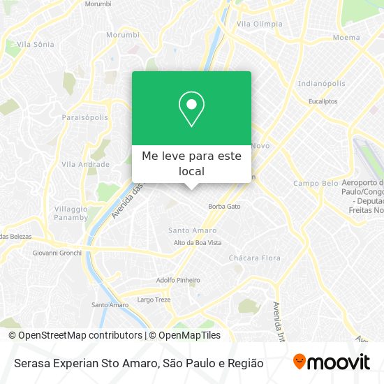Serasa Experian Sto Amaro mapa