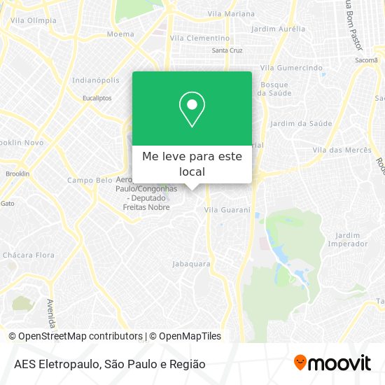 AES Eletropaulo mapa