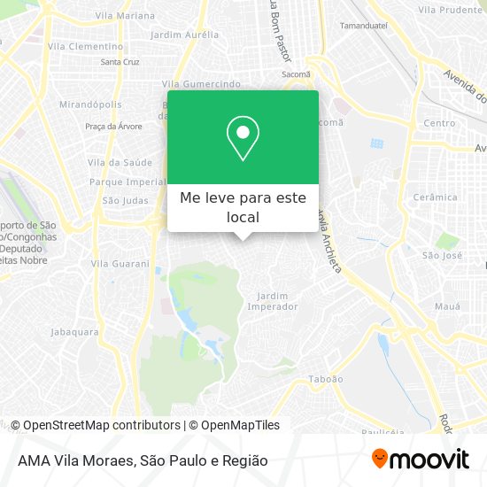 AMA Vila Moraes mapa