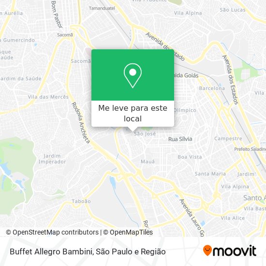 Buffet Allegro Bambini mapa