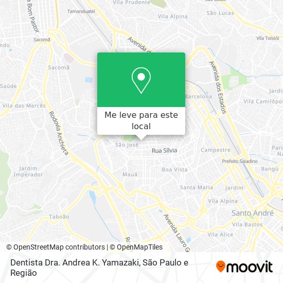 Dentista Dra. Andrea K. Yamazaki mapa