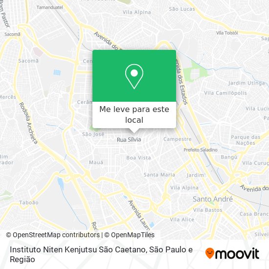 Instituto Niten Kenjutsu São Caetano mapa