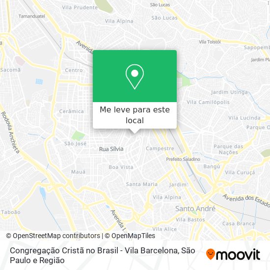 Congregação Cristã no Brasil - Vila Barcelona mapa