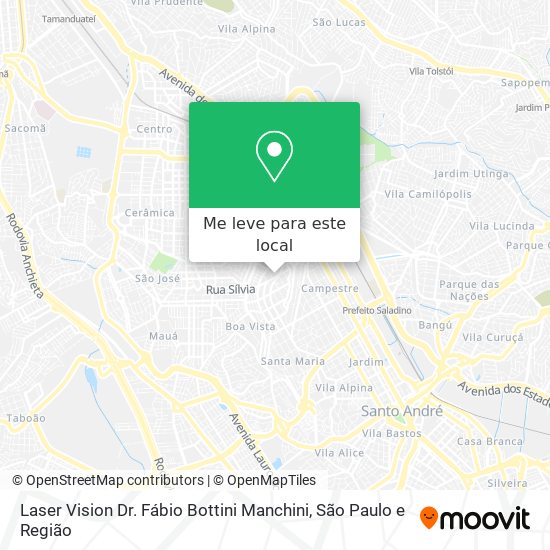 Laser Vision Dr. Fábio Bottini Manchini mapa