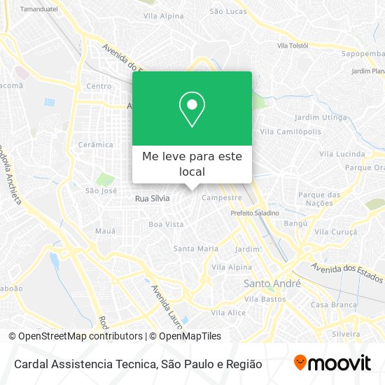 Cardal Assistencia Tecnica mapa
