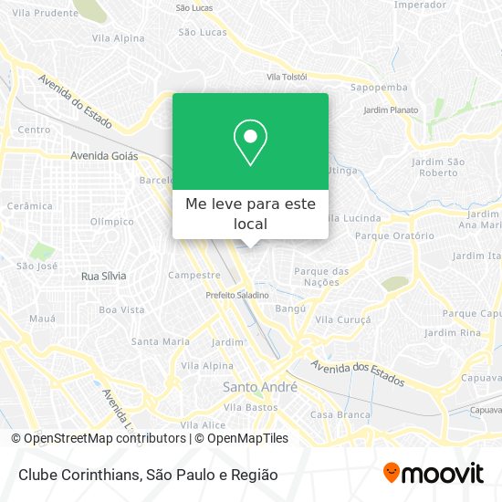 Clube Corinthians mapa