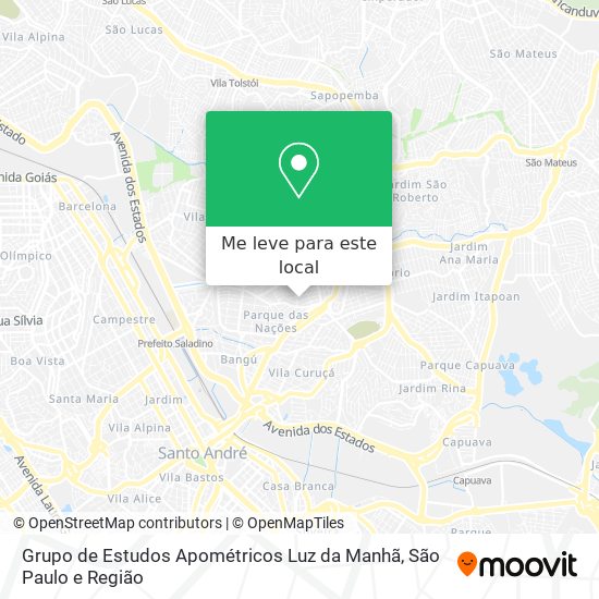 Grupo de Estudos Apométricos Luz da Manhã mapa