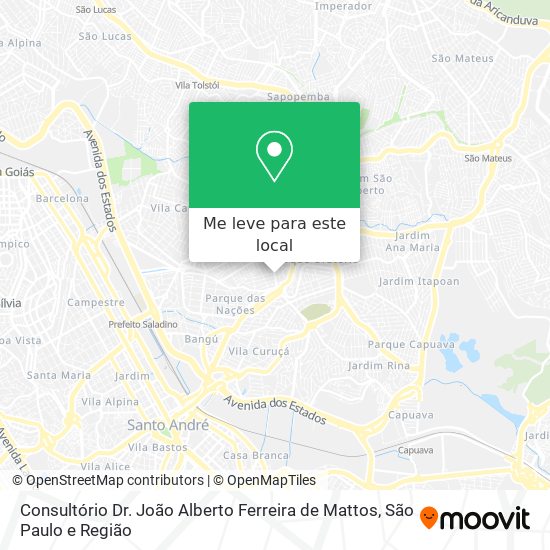 Consultório Dr. João Alberto Ferreira de Mattos mapa