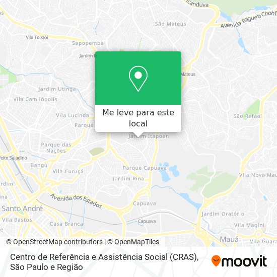 Centro de Referência e Assistência Social (CRAS) mapa