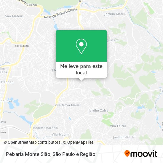 Peixaria Monte Sião mapa