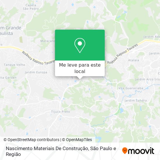 Nascimento Materiais De Construção mapa