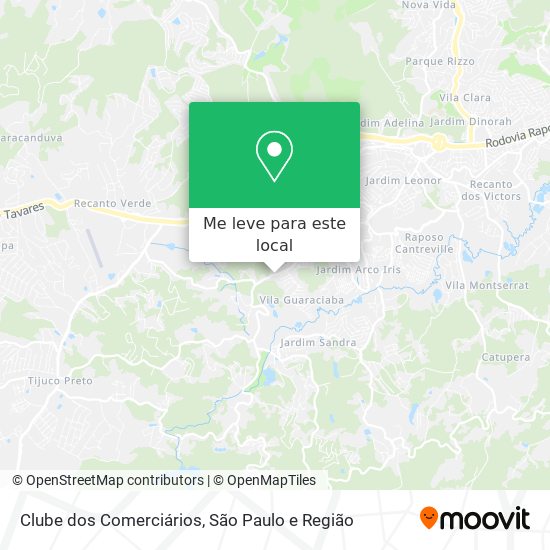 Clube dos Comerciários mapa