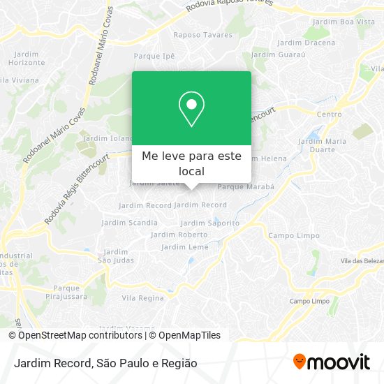 Jardim Record mapa