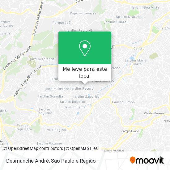 Desmanche André mapa