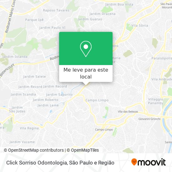 Click Sorriso Odontologia mapa