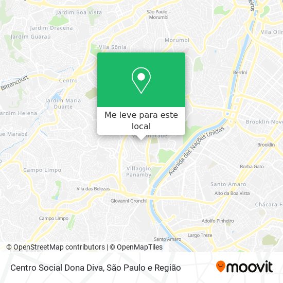 Centro Social Dona Diva mapa