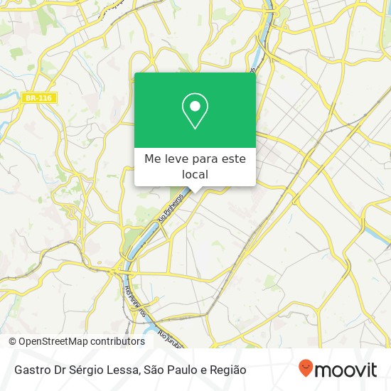 Gastro Dr Sérgio Lessa mapa