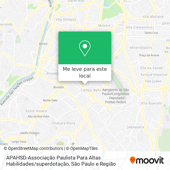 APAHSD-Associação Paulista Para Altas Habilidades / superdotação mapa