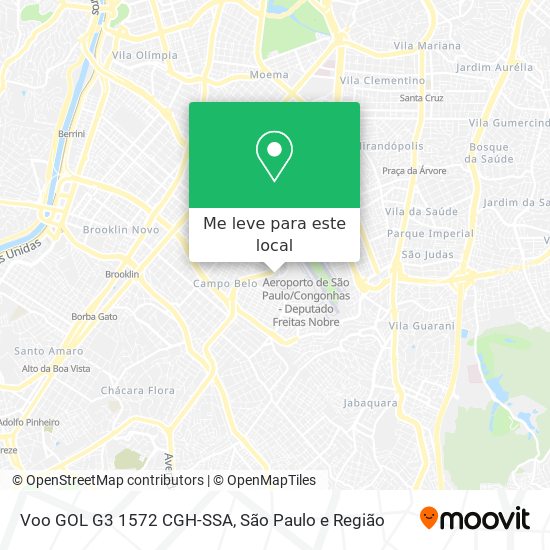 Voo GOL G3 1572 CGH-SSA mapa