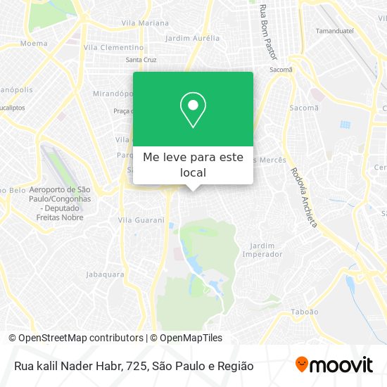 Rua kalil Nader Habr, 725 mapa