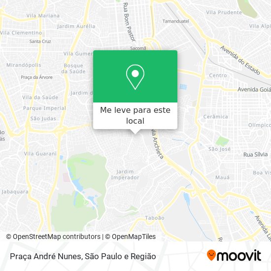 Praça André Nunes mapa