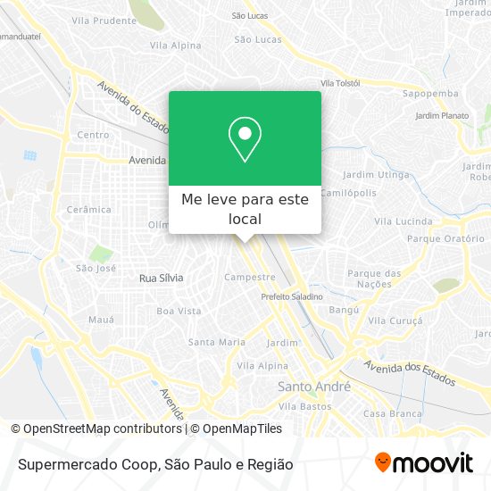 Supermercado Coop mapa