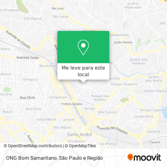 ONG Bom Samaritano mapa