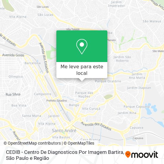 CEDIB - Centro De Diagnosticos Por  Imagem Bartira mapa