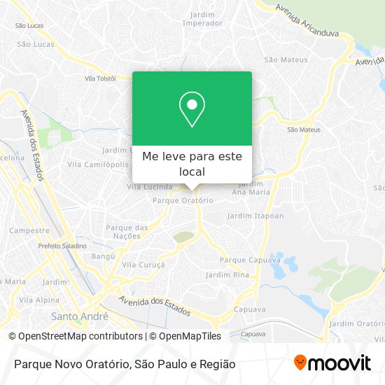 Parque Novo Oratório mapa