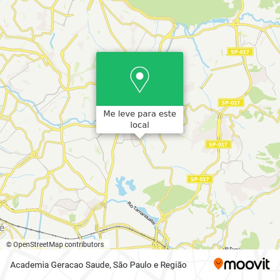 Academia Geracao Saude mapa