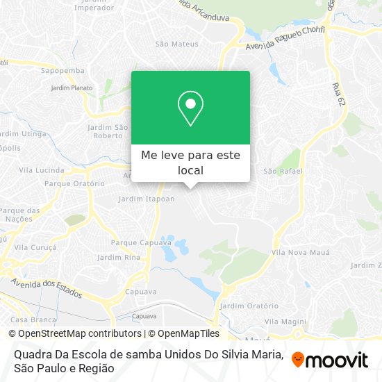 Quadra Da Escola de samba Unidos Do Silvia Maria mapa