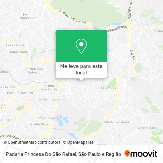 Padaria Princesa Do São Rafael mapa