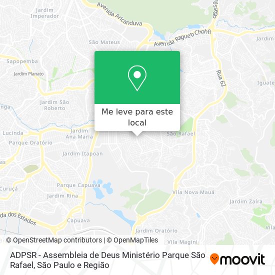 ADPSR - Assembleia de Deus Ministério Parque São Rafael mapa