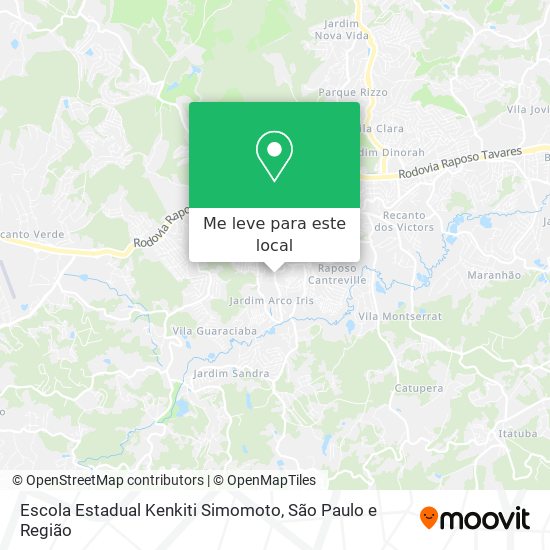 Escola Estadual Kenkiti Simomoto mapa
