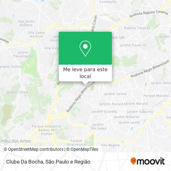 Clube Da Bocha mapa