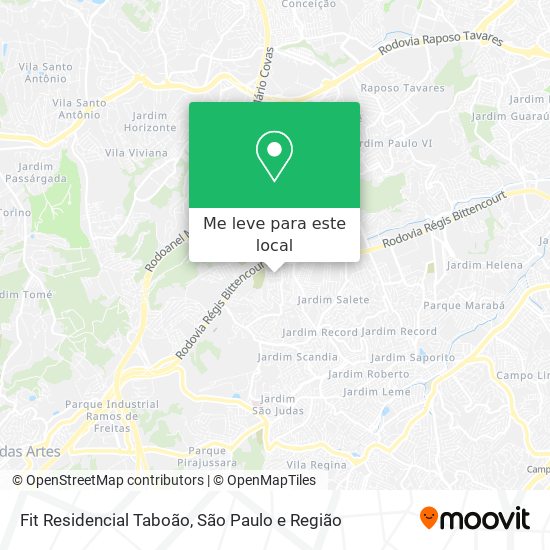 Fit Residencial Taboão mapa