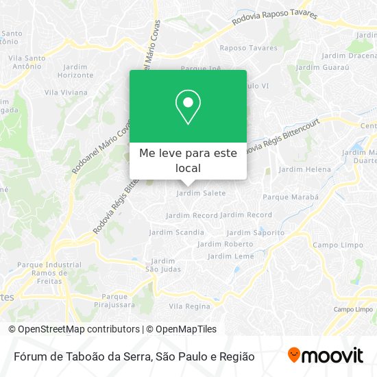 Fórum de Taboão da Serra mapa
