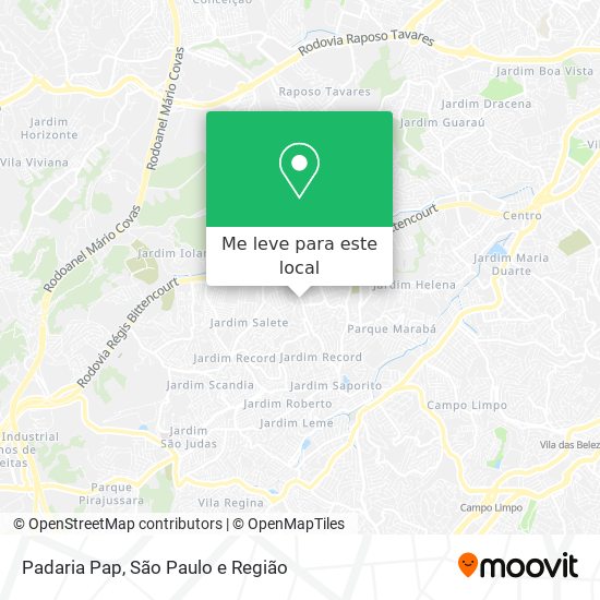 Padaria Pap mapa