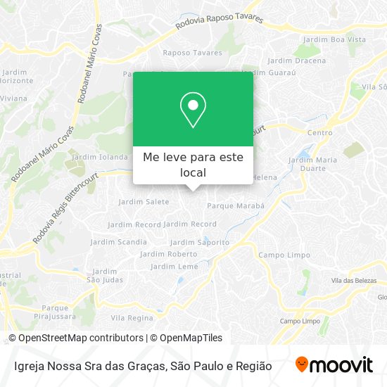 Igreja Nossa Sra das Graças mapa