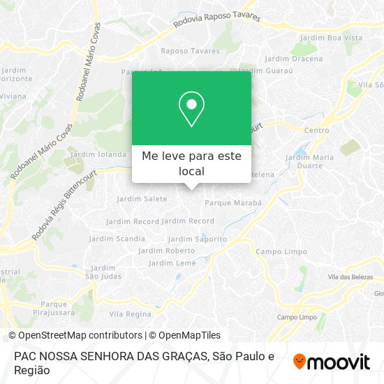 PAC NOSSA SENHORA DAS GRAÇAS mapa