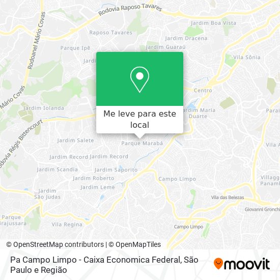 Pa Campo Limpo - Caixa Economica Federal mapa