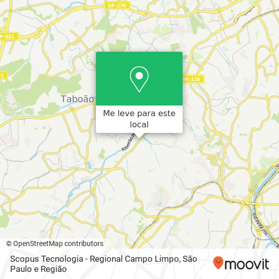 Scopus Tecnologia - Regional Campo Limpo mapa