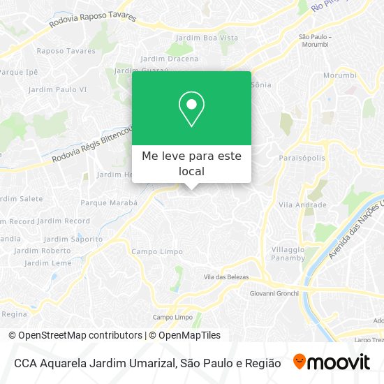 CCA Aquarela Jardim Umarizal mapa