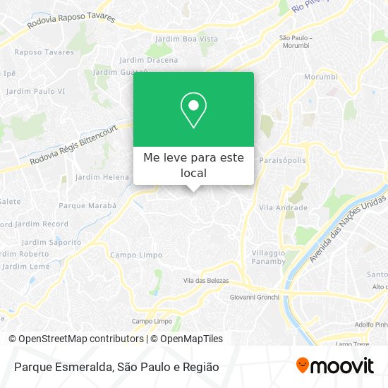 Parque Esmeralda mapa