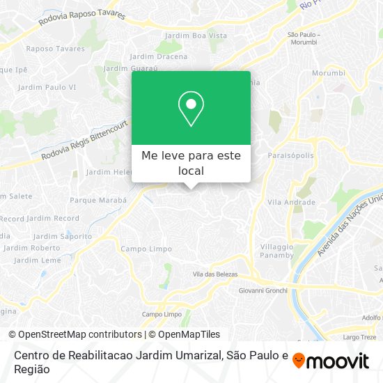 Centro de Reabilitacao Jardim Umarizal mapa