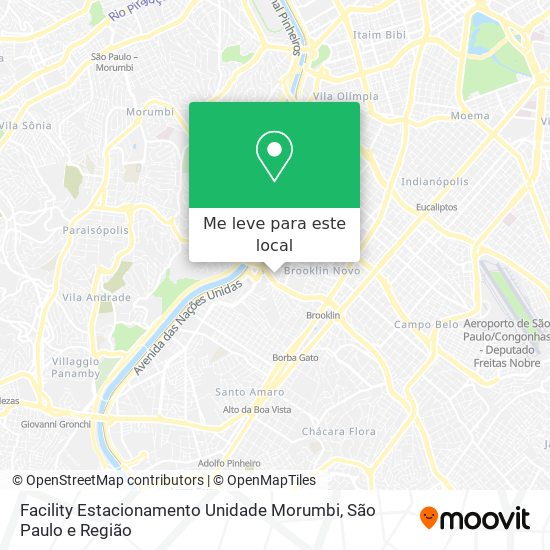 Facility Estacionamento Unidade Morumbi mapa