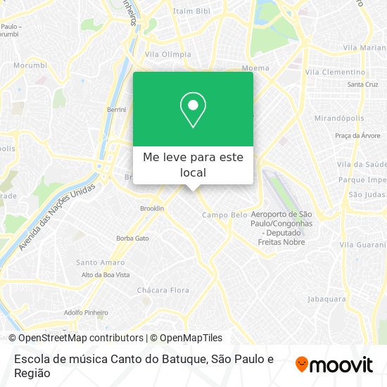 Escola de música Canto do Batuque mapa